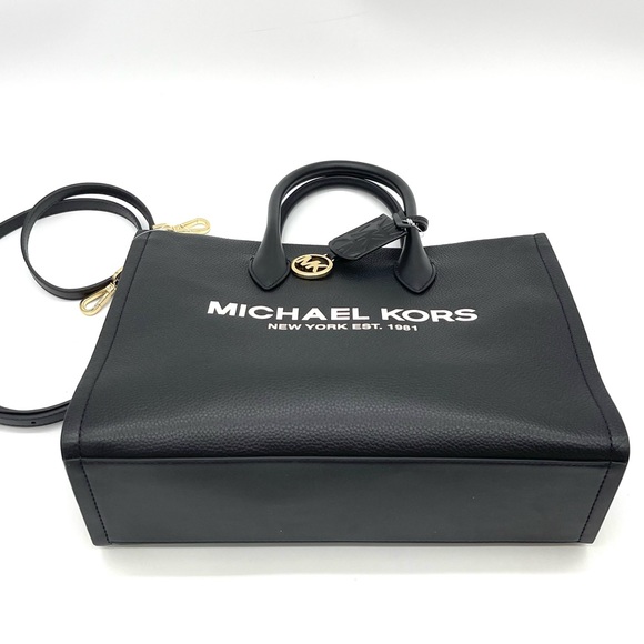 Michael Kors Mirella Medium EW Tote Bag Black - Picture 8 of 9